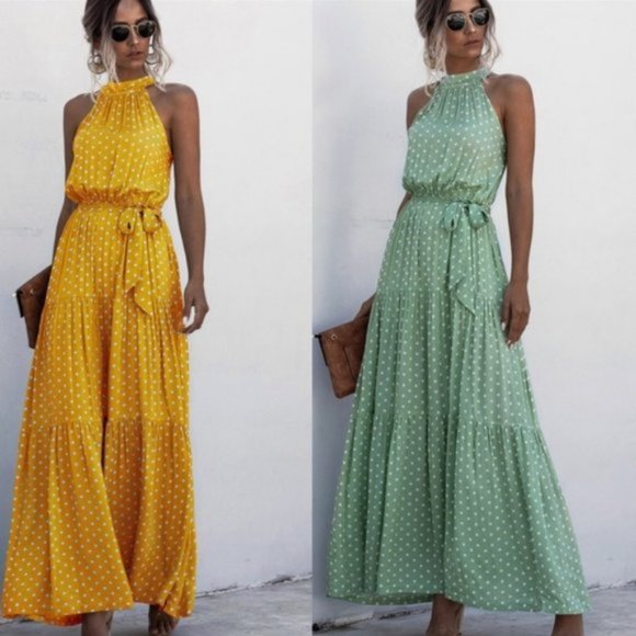 💥💥 ELEGANT BARE SHOULDER FLORAL MAXI DRESS - Picture 3 of 4